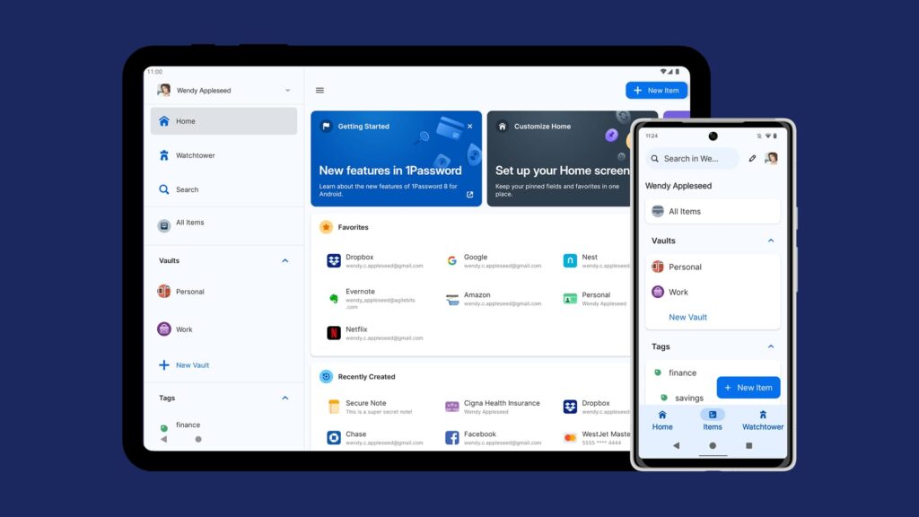 Interface 1password